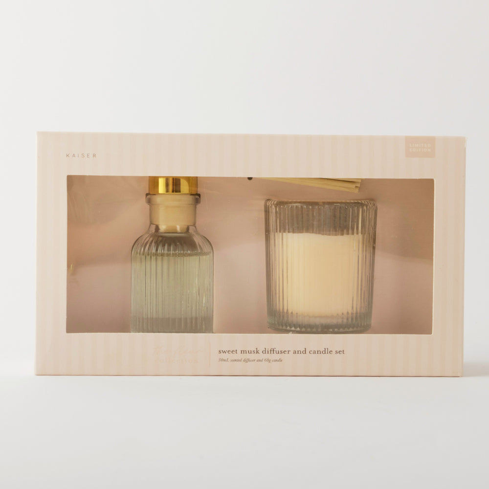 Fleur Diffuser & Candle Set - SWEET MUSK