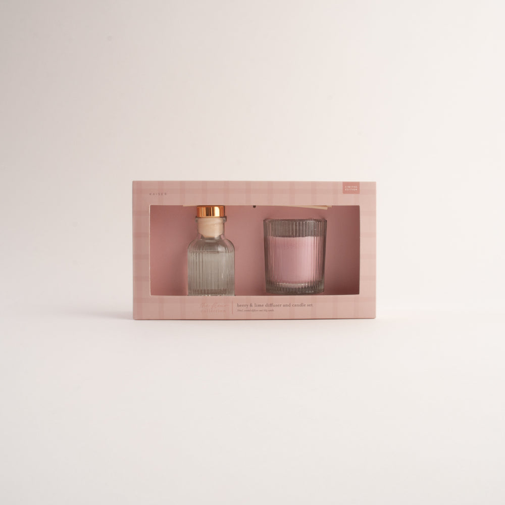 Kaiser Diffuser & Candle Set  - BERRY & LIME
