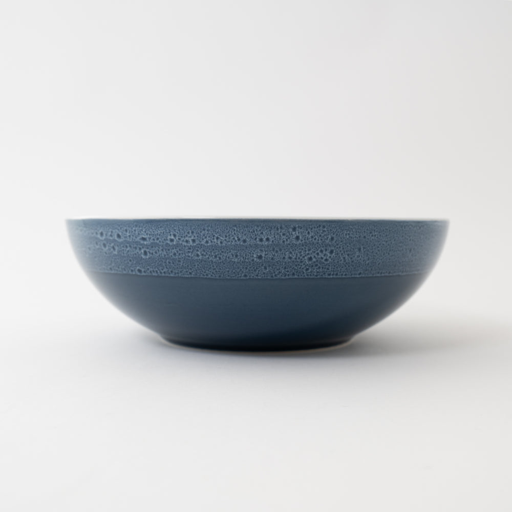 K&Co Navy Glaze Salad Bowl