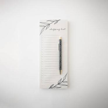 Pepper List Notepad With Pen - Branches