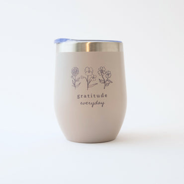 Pepper Small Insulated Coffee Cup - Gratitude