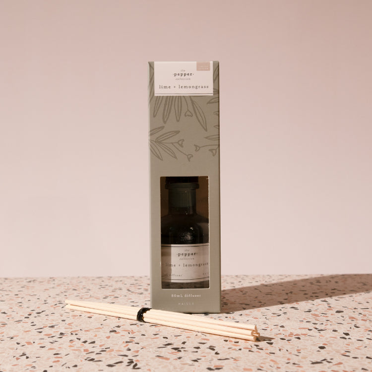 Pepper 50ml Diffuser - Lime & Lemongrass