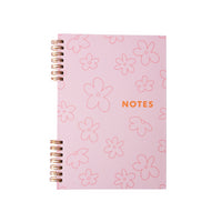 One Of A Kind A5 Spiral Notebook - Fuschia Flower