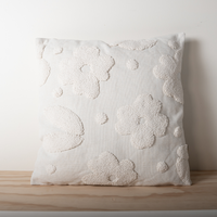 K&Co. Texture Cushion - CREAM FLORA