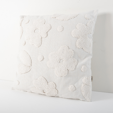 K&Co. Texture Cushion - CREAM FLORA