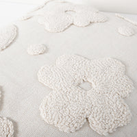K&Co Texture Cushion - Cream Flora