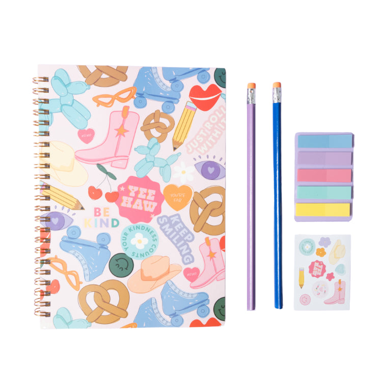 One Of A Kind A5 Spiral Notebook Set - Collage