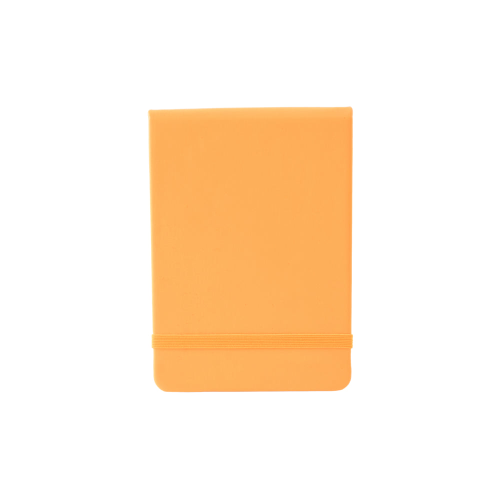 Vivid Collection A6 PU Notepad - ORANGE