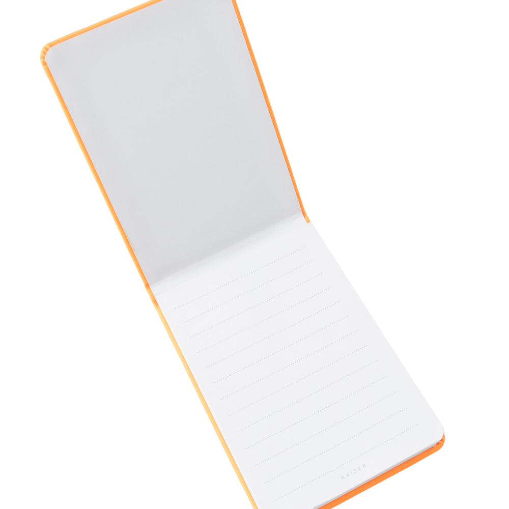 Vivid Collection A6 PU Notepad - ORANGE