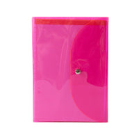 Vivid Collection A5 3pk Notebook Set with Clear Cover - PINK