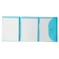 Vivid Collection A5 3pk Notebook Set with Clear Cover - BLUE
