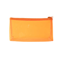 Vivid Collection Clear Pencil Case - ORANGE