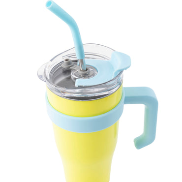 Vivid Collection Large Handled Drink Bottle - YELLOW