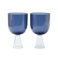Honeydew Acrylic Wine Glass 2pk - BLUE
