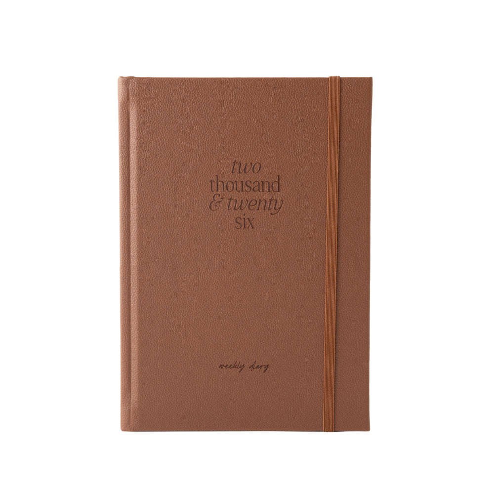 2026 A5 Weekly Diary - Latte