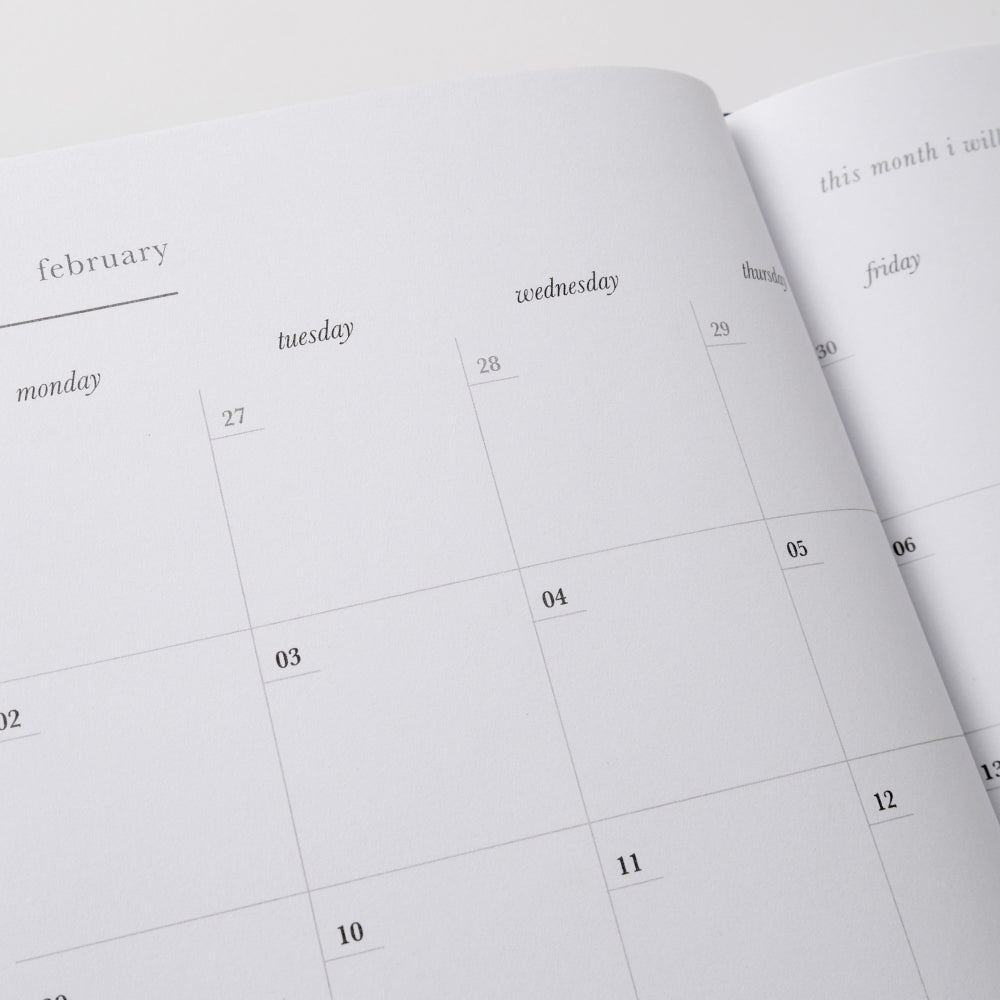 2026 A5 Weekly Diary - Indigo Flora