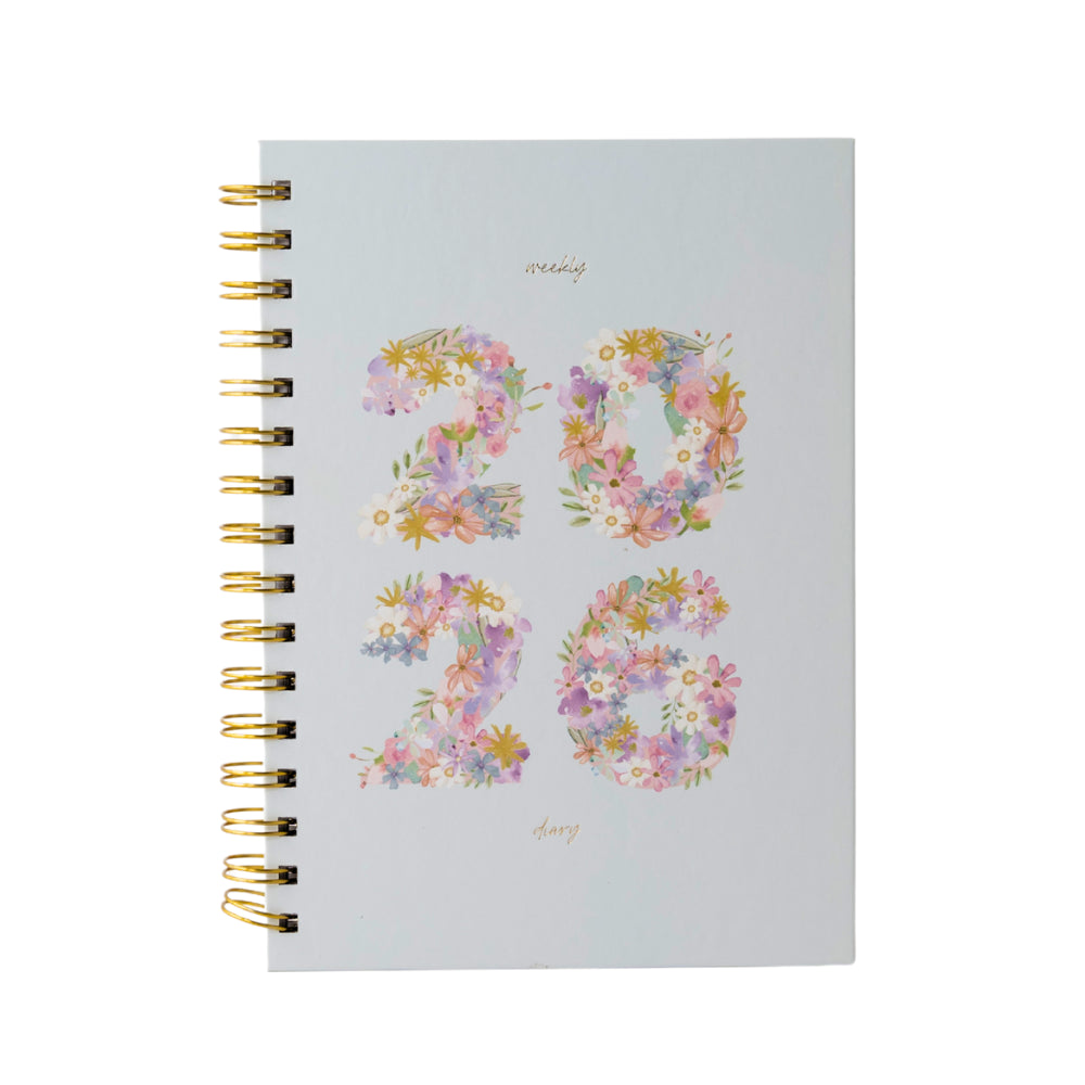 2026 A5 Weekly Spiral Diary - Plumberry Numbers