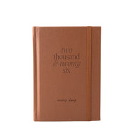 2026 A6 Weekly Diary - Latte