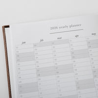 2026 A6 Weekly Diary - Latte