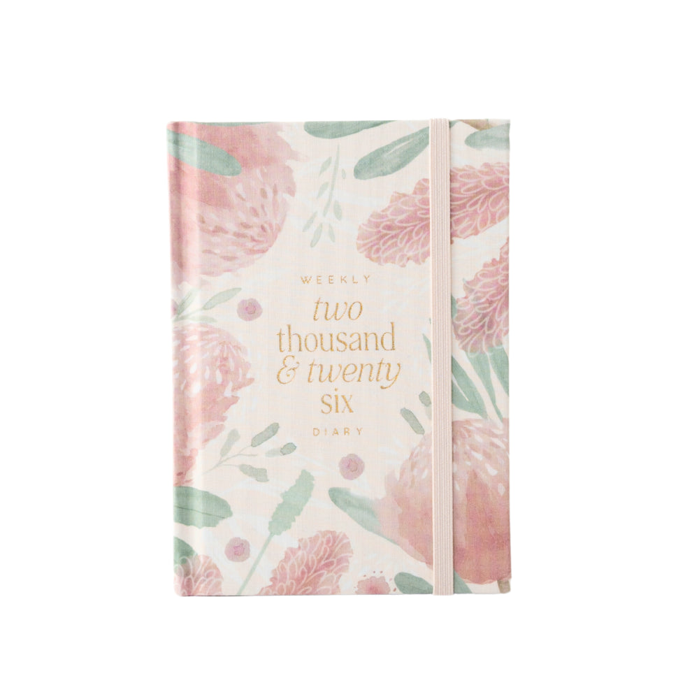 2026 A6 Weekly Diary - Blossoms