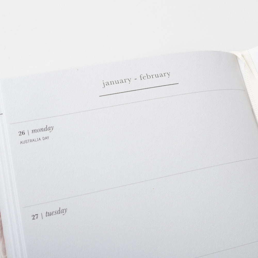2026 A6 Weekly Diary - Blossoms