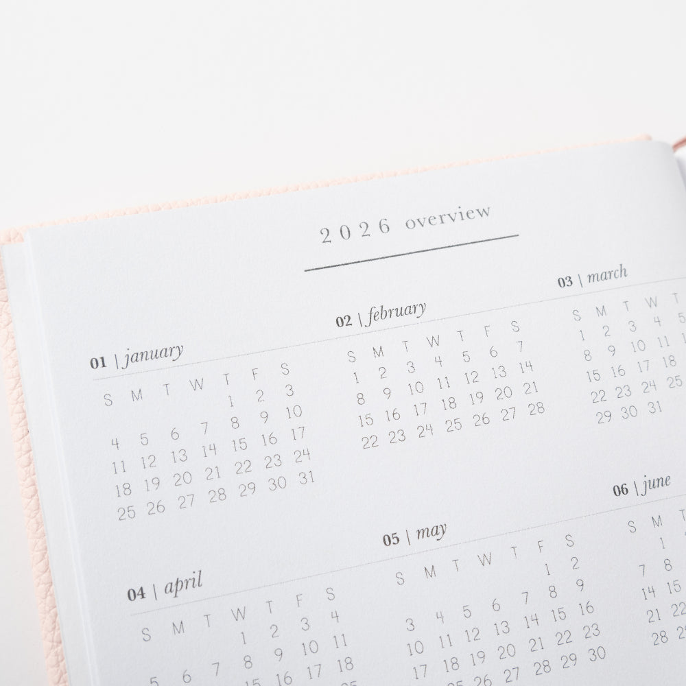 2026 A6 Weekly Diary - Pink Petals