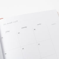 2026 A6 Weekly Diary - Pink Petals