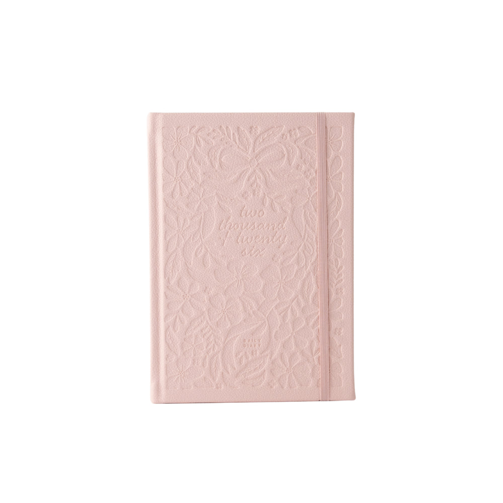 2026 A5 Daily Diary - Pink Petals