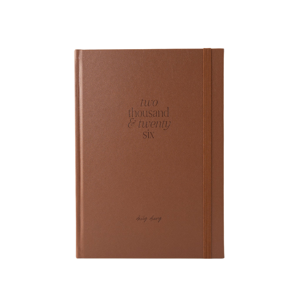 2026 A4 Daily Diary - Latte