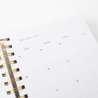 2026 A5 Weekly Spiral Diary & Pen - Pink Blooms