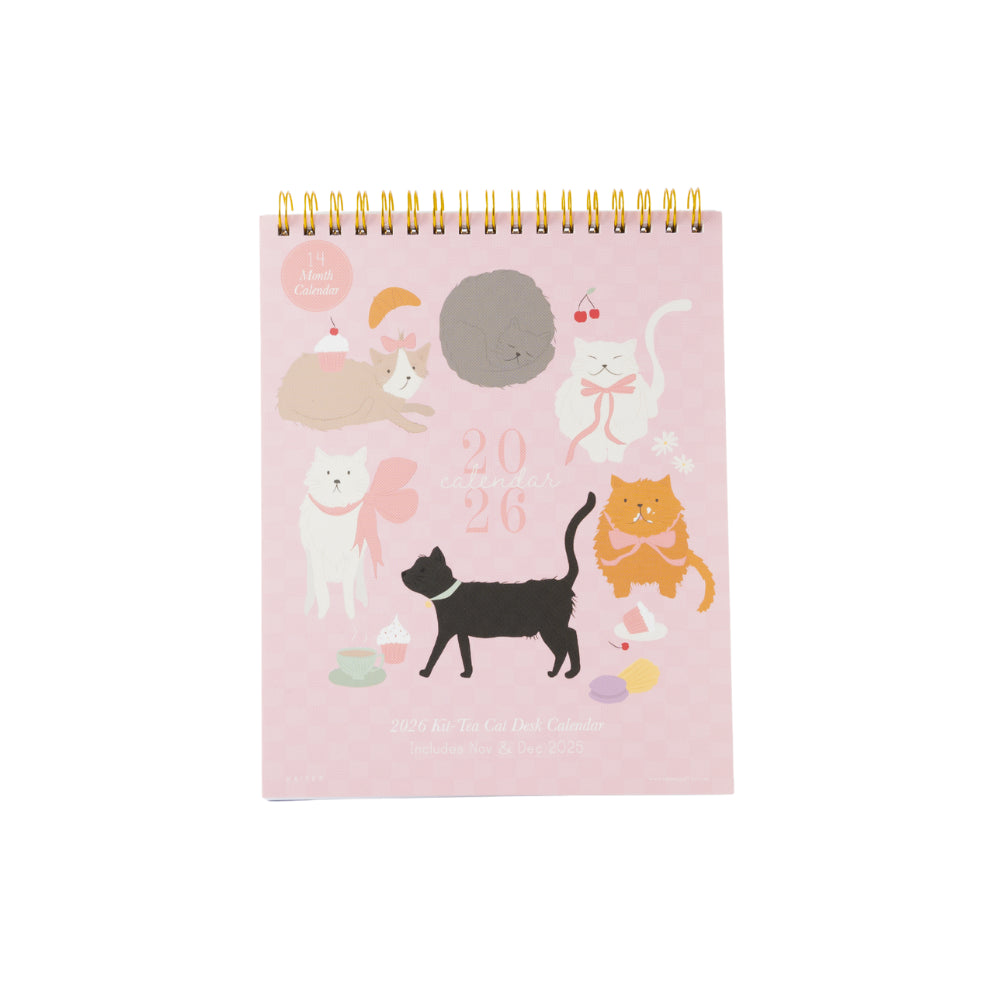 2026 Desk Calendar - Kit-Tea Cat