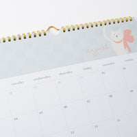 2026 Square Spiral Calendar - Kit-Tea Cat