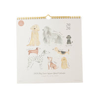 2026 Square Spiral Calendar - Dog Lover