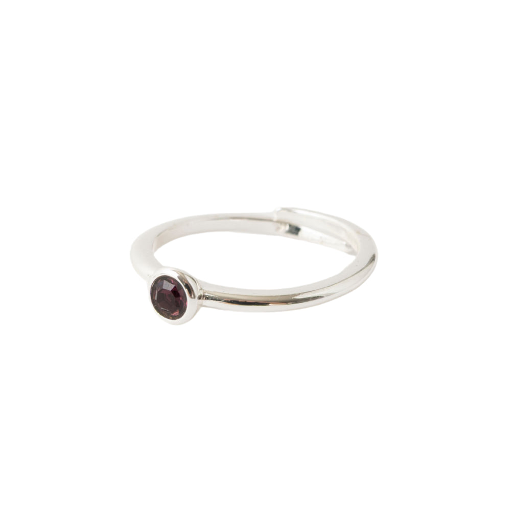 K&CO. Birthstone Adjustable Ring - FEBRUARY