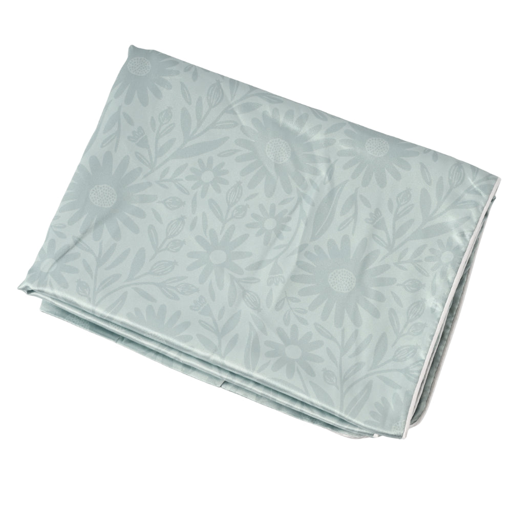 K&Co Satin Pillow Case  - SAGE POSY