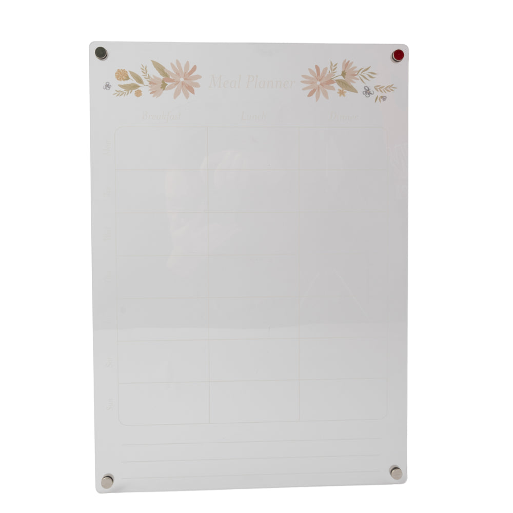 A3 Acrylic Weekly/Family Fridge Meal Planner