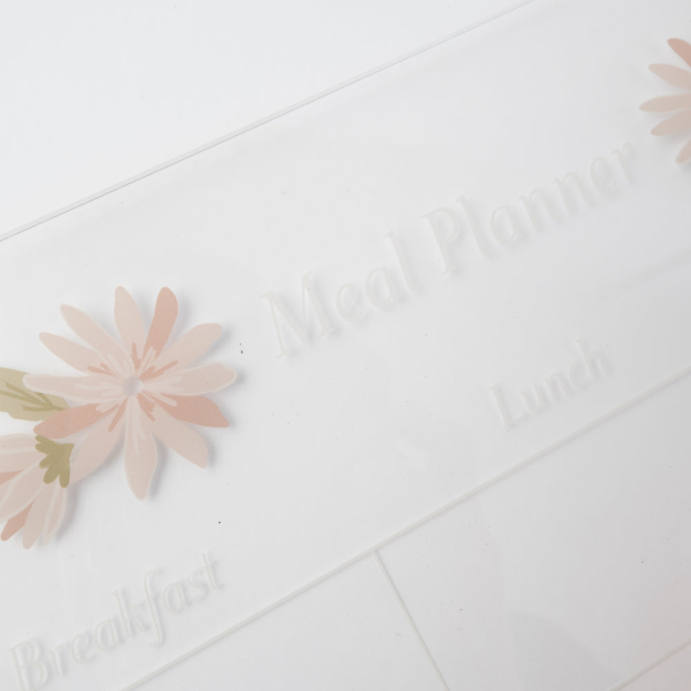 A3 Acrylic Weekly/Family Fridge Meal Planner