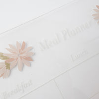 A3 Acrylic Weekly/Family Fridge Meal Planner