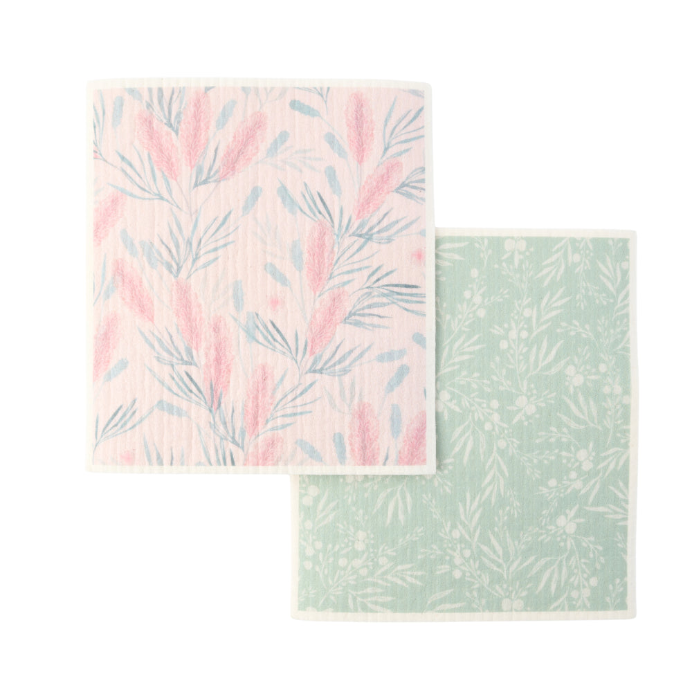 K&Co. Plumberry series Sponge Cloth 2pk - BLOSSOMS