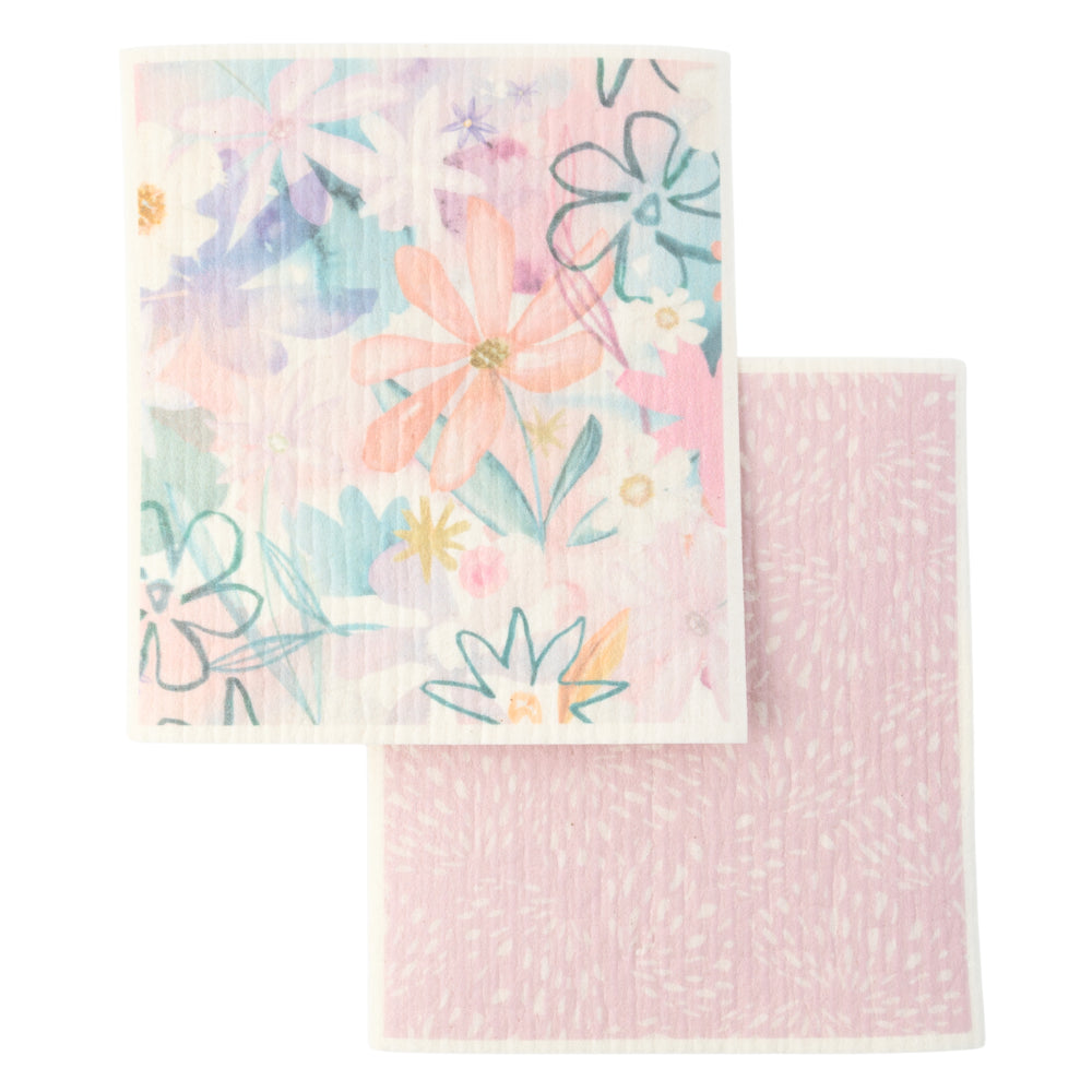 K&Co. Plumberry series Sponge Cloth 2pk - PLUMBERRY