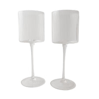 Blossom Series Cocktail Glass Set of 2 - RIBBED