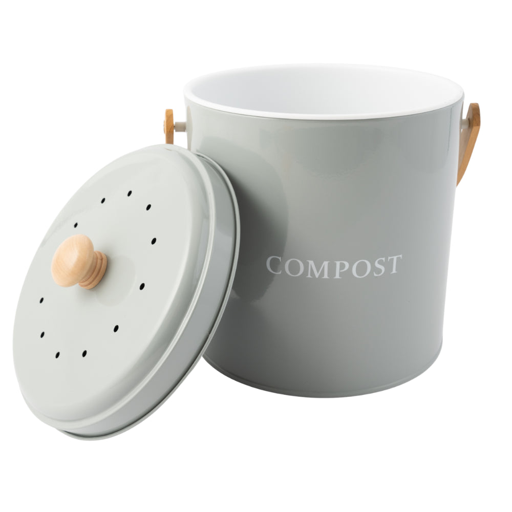 K&Co. Blossom series Compost Bin 5L - SAGE