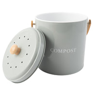 K&Co. Blossom series Compost Bin 5L - SAGE