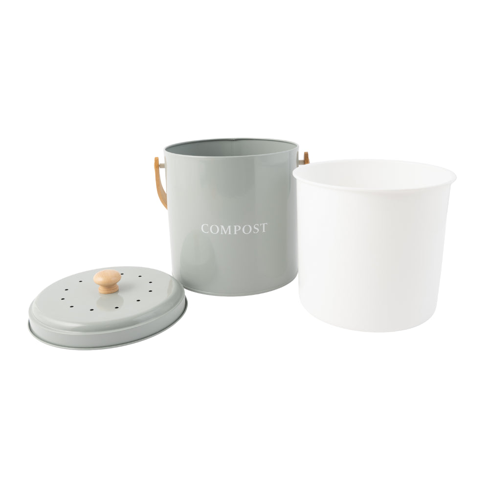 K&Co. Blossom series Compost Bin 5L - SAGE