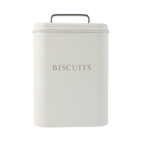 K&Co. Biscuit Storage Tin - WHITE