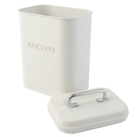 K&Co. Biscuit Storage Tin - WHITE