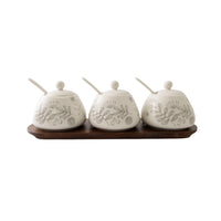 K&Co. Blossoms series Storage Jar 3pk - NATIVE SKETCH