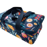 Indigo Series Zip Around Flat Lunch Bag - SPRING NATIVE