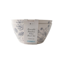 Indigo Series Bamboo Bowl 2pk - NATIVE SKETCH
