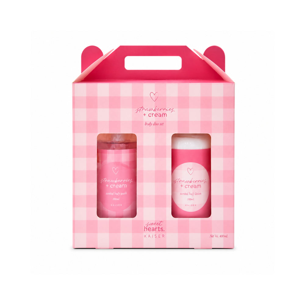 Sweethearts Series Body Wash & Lotion 400ml - STRAWBERRIES & CREAM